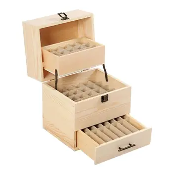 1 pc Essential Oil Box Folding 3 Layers 59 Slots Wooden Holder for Aromatherapy
1 pc Essential Oil Box Folding 3 Layers 59 Slots Wooden Holder for Aromatherapy