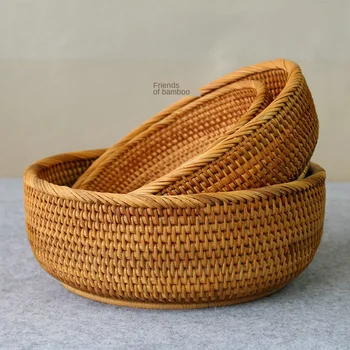 Rattan storage basket household pure bamboo wicker rattan basket fruit basket sieve bamboo basket
Rattan storage basket household pure bamboo wicker rattan basket fruit basket sieve bamboo basket