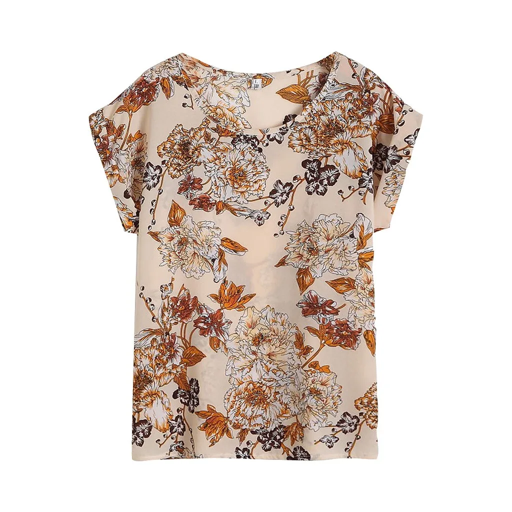 Fashion Floral Print Blouse Pullover Ladies Chiffon Blouses Shirts Vintage Printed Casual Short Sleeve Women Tops Summer
Fashion Floral Print Blouse Pullover Ladies Chiffon Blouses Shirts Vintage Printed Casual Short Sleeve Women Tops Summer