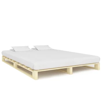 

vidaXL Pallet Bed Frame Solid Pine Wood 180x200 cm 6FT Super King