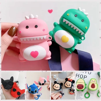 funda For AirPods 2 Cover Cute 3D Dinosaur baby Cartoon Bulldog /Avocado silicon headphone Cover For Air pods 2 Earphone Case 
funda For AirPods 2 Cover Cute 3D Dinosaur baby Cartoon Bulldog /Avocado silicon headphone Cover For Air pods 2 Earphone Case
