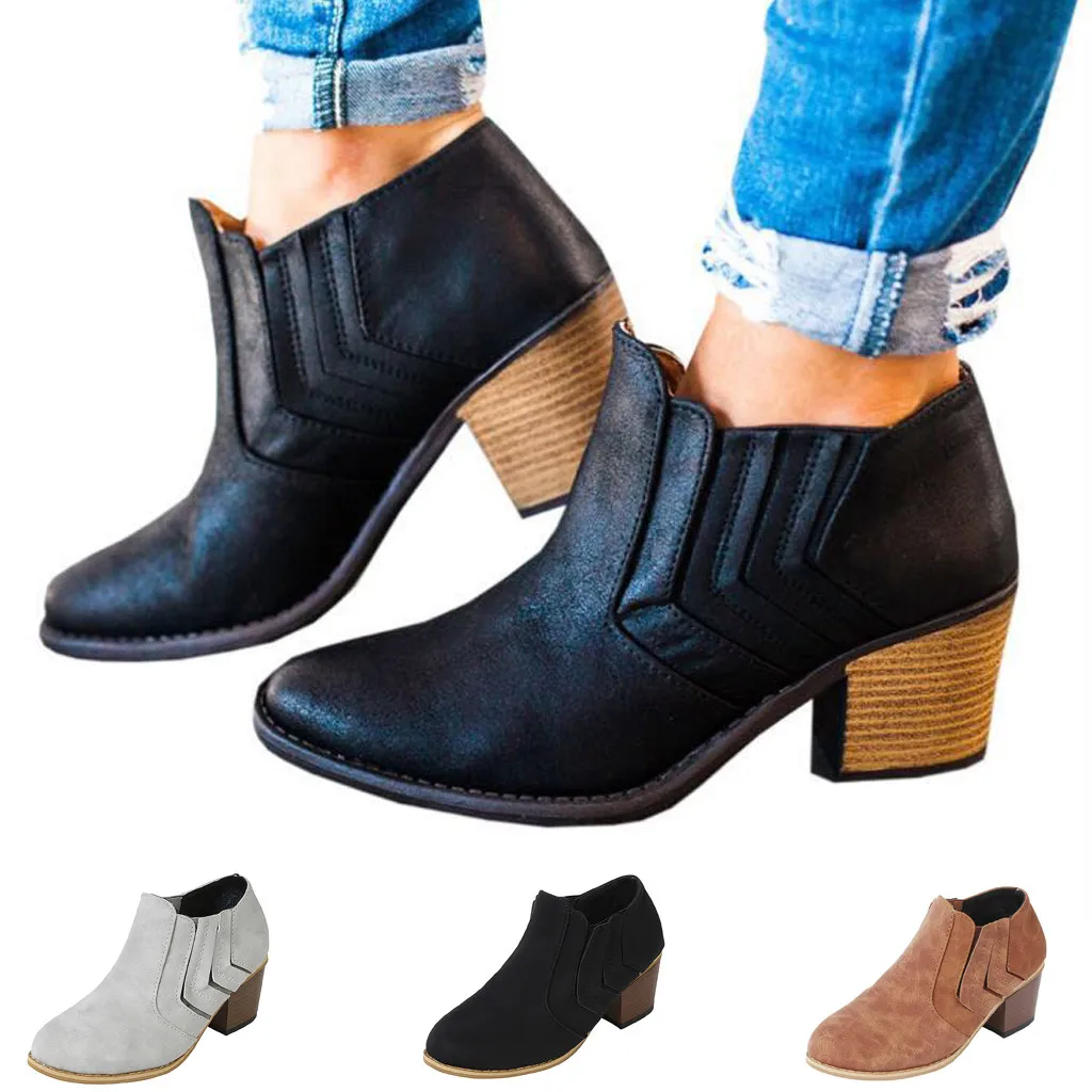 Women's Boots Fashion Ladies Leisure Solid Wedges Round Toe Large Size Mid Heel Boots Breathable Female Comfortable Shoes C50#
Women's Boots Fashion Ladies Leisure Solid Wedges Round Toe Large Size Mid Heel Boots Breathable Female Comfortable Shoes C50#