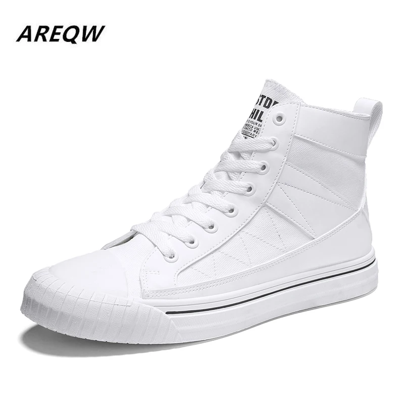 Spring and Autumn Cloth High To Help Men's Breathable Trend Korean Version of The Wild Casual Shoes 2019 Solid Color Men's Shoes
Spring and Autumn Cloth High To Help Men's Breathable Trend Korean Version of The Wild Casual Shoes 2019 Solid Color Men's Shoes