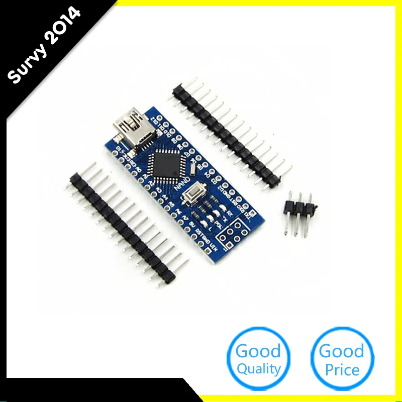MINI USB Nano V3.0 ATmega328P 5V 16M Micro-controller board For Arduino Nano Micro usb diy
MINI USB Nano V3.0 ATmega328P 5V 16M Micro-controller board For Arduino Nano Micro usb diy