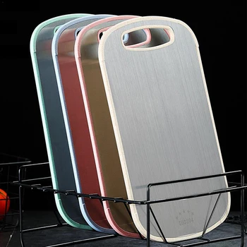 Stainless Steel Cutting Board Anti-mold And Panel Meat Fruit Chopping Board Non-Slip Anti Overflow With Hang Hole Chopping Block
Stainless Steel Cutting Board Anti-mold And Panel Meat Fruit Chopping Board Non-Slip Anti Overflow With Hang Hole Chopping Block