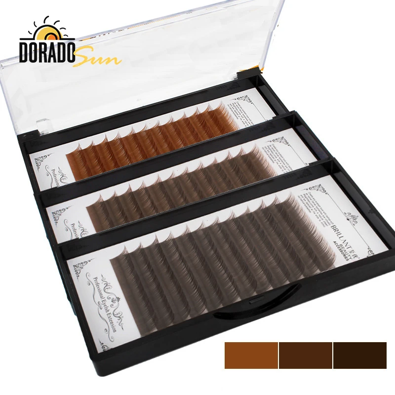 Doradosun Colorful Grafting False Eyelashes Natural Thick Soft Individual Brown Fake Individual Eyelashes Faux Mink
Doradosun Colorful Grafting False Eyelashes Natural Thick Soft Individual Brown Fake Individual Eyelashes Faux Mink