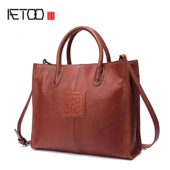 AETOO Female bag Europe and the United States fashion handbag new ladies shoulder bag large-capacity leather female Tote bag
AETOO Female bag Europe and the United States fashion handbag new ladies shoulder bag large-capacity leather female Tote bag