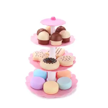Cute 3-Tier Stacked Dessert Tower Simulation Cake Macarons Biscuits Toys Set for Kids
Cute 3-Tier Stacked Dessert Tower Simulation Cake Macarons Biscuits Toys Set for Kids