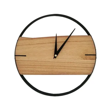 Nordic wrought iron solid wood personality wall clock living room bedroom creative quartz clock 12 inch round clock WF626421
Nordic wrought iron solid wood personality wall clock living room bedroom creative quartz clock 12 inch round clock WF626421