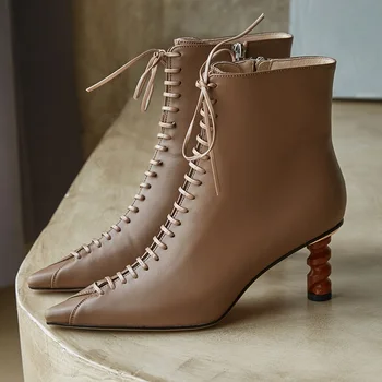 New Classic Chelsea Boots 2020 Autumn Women Ankle Boots Genuine Leather Sexy High Heels Short Boots Dancing Shoes Woman 34-40
New Classic Chelsea Boots 2020 Autumn Women Ankle Boots Genuine Leather Sexy High Heels Short Boots Dancing Shoes Woman 34-40