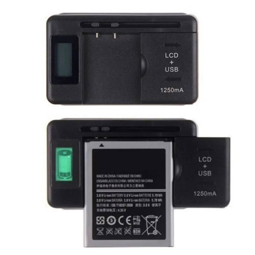 Universal Mobile Battery Charger LCD Indicator Screen For Cell Phones With USB-Port Charger For Most Lithium-Ion Batteries
Universal Mobile Battery Charger LCD Indicator Screen For Cell Phones With USB-Port Charger For Most Lithium-Ion Batteries
