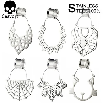 Casvort 2PCS new detachable dangle ear plugs piercing body jewelry stainless steel double flared ear gauges tunnels stretchers
Casvort 2PCS new detachable dangle ear plugs piercing body jewelry stainless steel double flared ear gauges tunnels stretchers