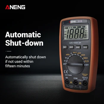 Ammeter Multitester 81B 3 1/2 Digital Multimeter AC DC Resistance ANENG Multimeter
Ammeter Multitester 81B 3 1/2 Digital Multimeter AC DC Resistance ANENG Multimeter