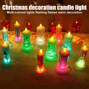 Christmas Night Lights Candle Lamp for X'mas Costume Party Decor Ornament Desktop S7JN
Christmas Night Lights Candle Lamp for X'mas Costume Party Decor Ornament Desktop S7JN