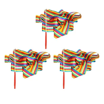3pcs 4M Riband Rhythmic Horizontal Stripe Dancing Streamers Art Gymnastics Ribbon with Stick for Dancing
3pcs 4M Riband Rhythmic Horizontal Stripe Dancing Streamers Art Gymnastics Ribbon with Stick for Dancing