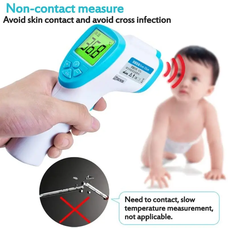 New Forehead Non Contact Infrared Baby Thermometer LCD Body Temperature Fever Digital IR Measurement Tool Guns for Baby Adult
New Forehead Non Contact Infrared Baby Thermometer LCD Body Temperature Fever Digital IR Measurement Tool Guns for Baby Adult