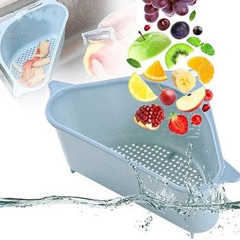 Kitchen Triangular Colander Sink Strainer Drain Sponge Rack ToolSink Filter Shelf Vegetable Fruit Drainer Basket Suction Cup
Kitchen Triangular Colander Sink Strainer Drain Sponge Rack ToolSink Filter Shelf Vegetable Fruit Drainer Basket Suction Cup
