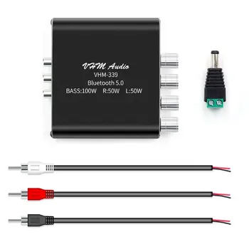 VHM-339 Multipurpose Digital Power Bluetooth Amplifier 2.1 Channel 2x50W +100W Stereo Power Audio Class D Bass Subwoofer
VHM-339 Multipurpose Digital Power Bluetooth Amplifier 2.1 Channel 2x50W +100W Stereo Power Audio Class D Bass Subwoofer