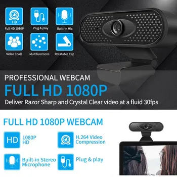 1080P Webcam USB Computer Camera with Mic Adjustable focus lens Driverless Video Webcam For Online Teaching, Live Streaming 
1080P Webcam USB Computer Camera with Mic Adjustable focus lens Driverless Video Webcam For Online Teaching, Live Streaming