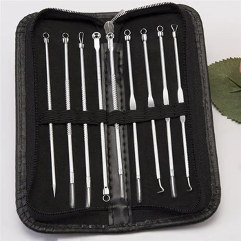 9pcs/set Stainless Steel Blackhead Remover Tool Kit Professional Blackhead Acne Comedone Pimple Blemish Extractor Skin Care Tool
9pcs/set Stainless Steel Blackhead Remover Tool Kit Professional Blackhead Acne Comedone Pimple Blemish Extractor Skin Care Tool