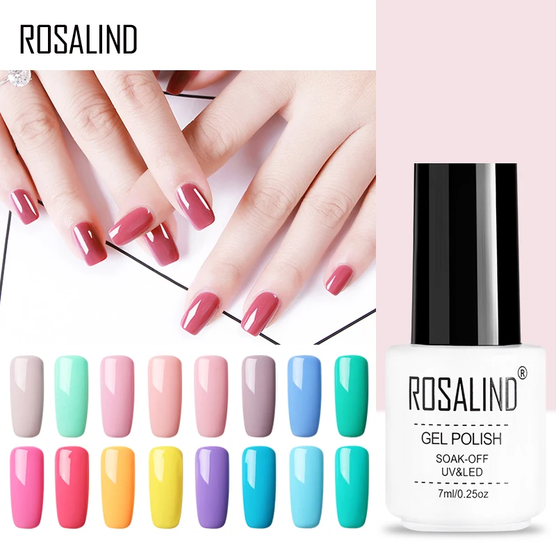 ROSALIND 7ml Gel Polish Soak Off Nail Art Set For Manicure Vernis Semi Permanent Gel Nail Polish Hybrid Gel Varnish
ROSALIND 7ml Gel Polish Soak Off Nail Art Set For Manicure Vernis Semi Permanent Gel Nail Polish Hybrid Gel Varnish