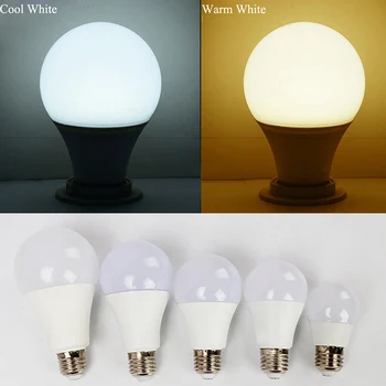 

Energy Saving Light E27 B22 LED Bulb Indoor Lighting 2019 New Low Power Consumption Bulbs 175V-265V 3W 5W 7W 9W 12W 15W 18W 22W