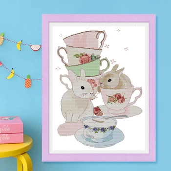 Lovely mouse and cup Painting Cross Stitch Kit 14CT Printed Canvas for Embroidery Kit 11CT DIY Needlework DMC Floss Cross Stitch
Lovely mouse and cup Painting Cross Stitch Kit 14CT Printed Canvas for Embroidery Kit 11CT DIY Needlework DMC Floss Cross Stitch