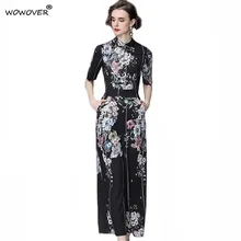 Runway 2021 Summer Holiday Floral Print Jumpsuit Women Half Sleeve Vintage Rompers Wide Leg Pants Beach Overalls
Runway 2021 Summer Holiday Floral Print Jumpsuit Women Half Sleeve Vintage Rompers Wide Leg Pants Beach Overalls