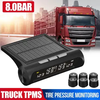 TPMS Tire Pressure Monitoring 8.0bar Tire Pressure Alarm Truck Tire Pressure Monitoring System for Car USB Solar Energy
TPMS Tire Pressure Monitoring 8.0bar Tire Pressure Alarm Truck Tire Pressure Monitoring System for Car USB Solar Energy