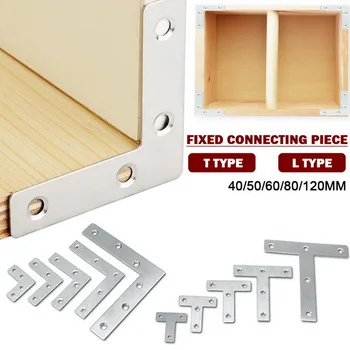 10Pcs Stainless Steel Flat T Straight Brace Brackets Mending Repair Plates Fixing Connector Furniture Accessories 
10Pcs Stainless Steel Flat T Straight Brace Brackets Mending Repair Plates Fixing Connector Furniture Accessories