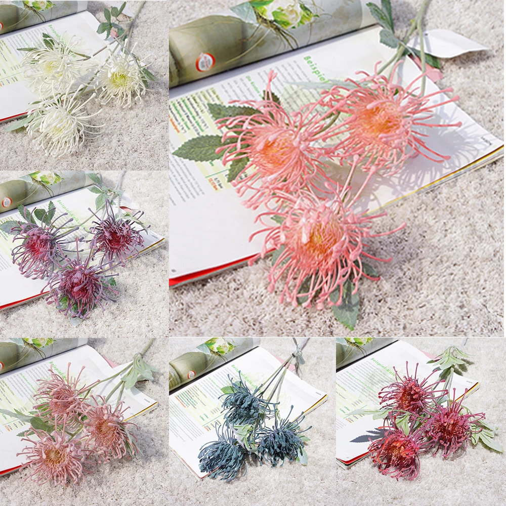 Artificial Flowers Bouquet for Home Plant Wall Decoration Cereals Plant Heap Leucospermum Fake Flower
Artificial Flowers Bouquet for Home Plant Wall Decoration Cereals Plant Heap Leucospermum Fake Flower