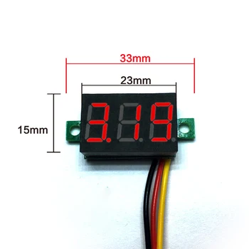 0.36 inch DC0-100v Digital LED Display Panel Voltage Meter Indicator Voltmeter tester Volmeter 3bits Voltage Measuring 3 lines
0.36 inch DC0-100v Digital LED Display Panel Voltage Meter Indicator Voltmeter tester Volmeter 3bits Voltage Measuring 3 lines