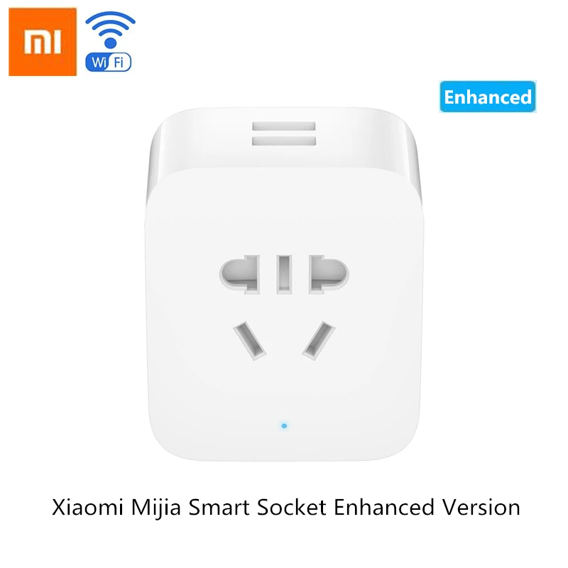 Original Xiaomi MiJia Mi Smart Socket Enhanced Version Wireless WiFi Remote Control Time Setting Electricity statistics USB Plug
Original Xiaomi MiJia Mi Smart Socket Enhanced Version Wireless WiFi Remote Control Time Setting Electricity statistics USB Plug