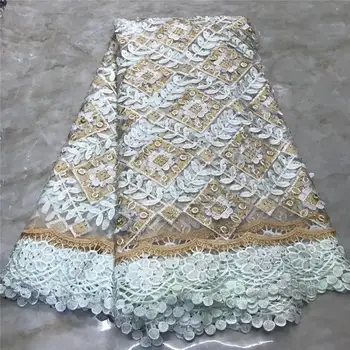 2020 Latest High Quality African Lace Fabric White French Net Embroidery Tulle Lace Fabric For Nigerian Wedding Party Dress 
2020 Latest High Quality African Lace Fabric White French Net Embroidery Tulle Lace Fabric For Nigerian Wedding Party Dress