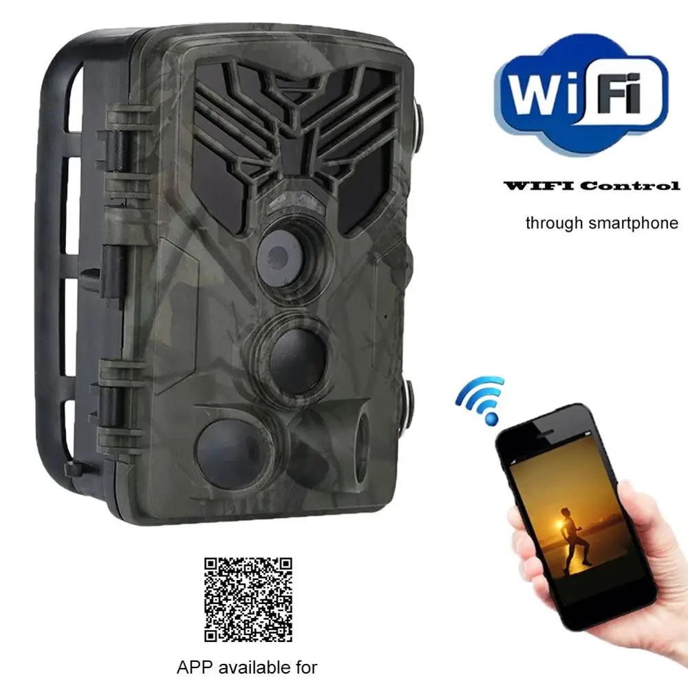 20MP Hunting Camera Wireless Wifi APP IP65 Waterproof Night Vision Wildlife infrared Hunting Trail Cameras Bluetooth Control
20MP Hunting Camera Wireless Wifi APP IP65 Waterproof Night Vision Wildlife infrared Hunting Trail Cameras Bluetooth Control