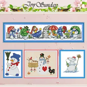 Snowman cartoon painting counted 11CT 14CT Cross Stitch Sets DIY wholesale Cross-stitch Kits Embroidery Needlework home decor
Snowman cartoon painting counted 11CT 14CT Cross Stitch Sets DIY wholesale Cross-stitch Kits Embroidery Needlework home decor