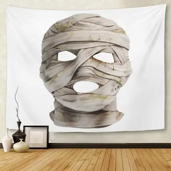 Zombie Lifelike Mummy Mask Made of Bandage Front View Realistic 3D Render Egyptian Scary Tapestry Wall Hanging for Living Room
Zombie Lifelike Mummy Mask Made of Bandage Front View Realistic 3D Render Egyptian Scary Tapestry Wall Hanging for Living Room
