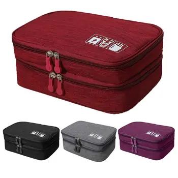 Digital Storage Bag Double Layer Travel Charger Data Cable Electronics Storage Bag Digital Organizer Zipper Cosmetic Bag Case
Digital Storage Bag Double Layer Travel Charger Data Cable Electronics Storage Bag Digital Organizer Zipper Cosmetic Bag Case