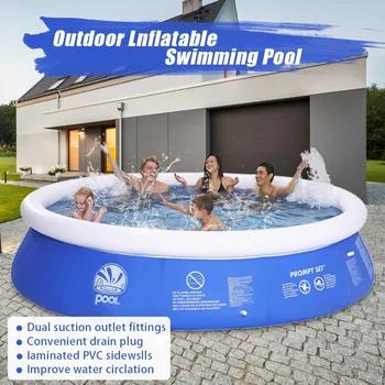 Inflatable Swimming Pool For Kids and Adults PVC Large Paddling Pool Children Bath Tub Summer Water Game Family Play Pool
Inflatable Swimming Pool For Kids and Adults PVC Large Paddling Pool Children Bath Tub Summer Water Game Family Play Pool