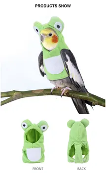 Cute New Pet Bird Clothes Coat Winter Warm Hooded Handmade Costume Parakeets Selling Shaped Frogs S\M\L Pet Bird Accessories
Cute New Pet Bird Clothes Coat Winter Warm Hooded Handmade Costume Parakeets Selling Shaped Frogs S\M\L Pet Bird Accessories