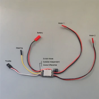 1pcs 2S-4S 2CH One-way Brushed ESC 10Ax2 Mixed Control Speed Controller Brushed ESC for Aircraft/Boat/Car Model Toys Parts
1pcs 2S-4S 2CH One-way Brushed ESC 10Ax2 Mixed Control Speed Controller Brushed ESC for Aircraft/Boat/Car Model Toys Parts