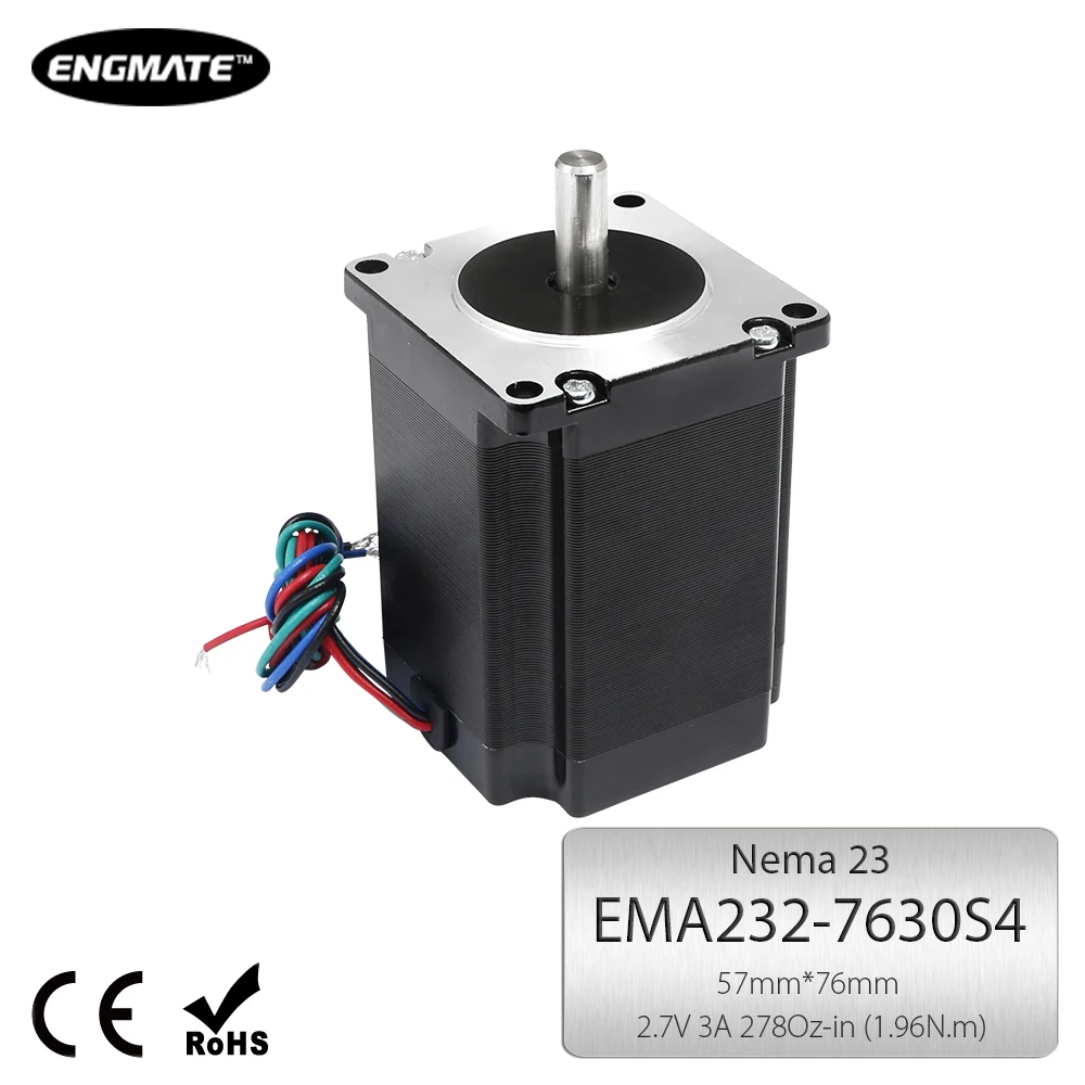 ENGMATE EMA232-7630S4 Шаговый Мотор 1.96N.m 1.8 Степень 4 Провода 76 мм | Обустройство дома
