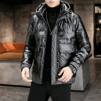 Men Clothing Hip Hop Mens Winter Coats Thick Glossy White Duck Down Warm Parka Men Fashion Mens Hooded Outerwear
Men Clothing Hip Hop Mens Winter Coats Thick Glossy White Duck Down Warm Parka Men Fashion Mens Hooded Outerwear
