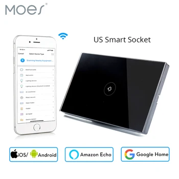 Wifi Smart Wall Touch Switch US Standard 1 Gang Black Glass Panel APP Remote Control for Smart Life Intelligent Home
Wifi Smart Wall Touch Switch US Standard 1 Gang Black Glass Panel APP Remote Control for Smart Life Intelligent Home