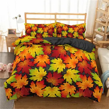 Homesky 3D Maple Leaf Bedding Leaf Print Pattern Comforter Bedding sets with pillowcase Queen King size 2/3Pcs Bedspread
Homesky 3D Maple Leaf Bedding Leaf Print Pattern Comforter Bedding sets with pillowcase Queen King size 2/3Pcs Bedspread