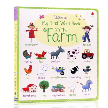 Usborne English Picture Board Book My First Word Book on The Farm English Dictionary for Baby and Kids Early Education Book
Usborne English Picture Board Book My First Word Book on The Farm English Dictionary for Baby and Kids Early Education Book
