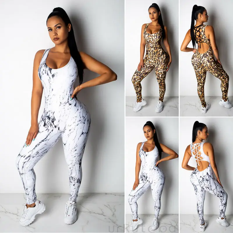 2019 Summer New Women's Sports Jumpsuit Fitness Leopard Sleeveless Running Cycling Workout Gym Athletic Jumpsuits
2019 Summer New Women's Sports Jumpsuit Fitness Leopard Sleeveless Running Cycling Workout Gym Athletic Jumpsuits