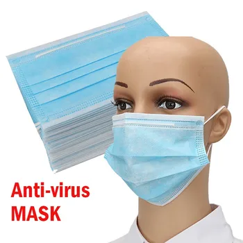 50PCS/Box 3 Ply Non Woven Household Disposable Face Mask, Anti Pollution Respirator For Personal Care
50PCS/Box 3 Ply Non Woven Household Disposable Face Mask, Anti Pollution Respirator For Personal Care