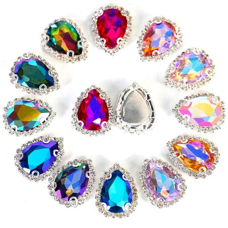 13x18mm 20pcs Teardrop Many Color Sew On Rhinestone With Claw Best Glass Crystal Sew On Claw Rhinestones For Wedding Dress B3445
13x18mm 20pcs Teardrop Many Color Sew On Rhinestone With Claw Best Glass Crystal Sew On Claw Rhinestones For Wedding Dress B3445
