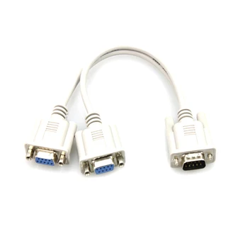 DB9 1 to 2 RS232 Serial Cable Splitter Directly Connected COM 2 in 1 Data Male to Female Converter for Cash Register POS Display
DB9 1 to 2 RS232 Serial Cable Splitter Directly Connected COM 2 in 1 Data Male to Female Converter for Cash Register POS Display